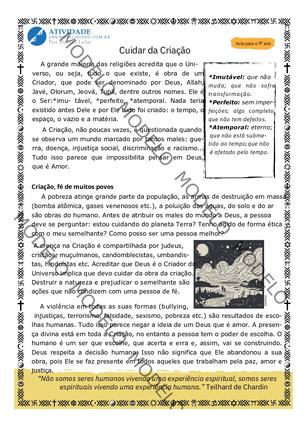 Cuidar da Criação