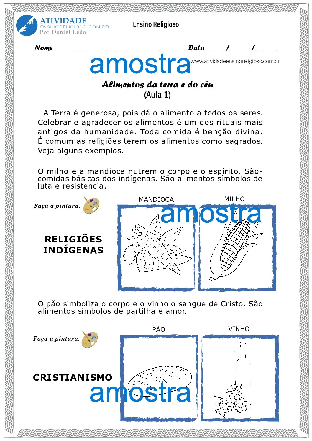 Alimentos da terra e do céu