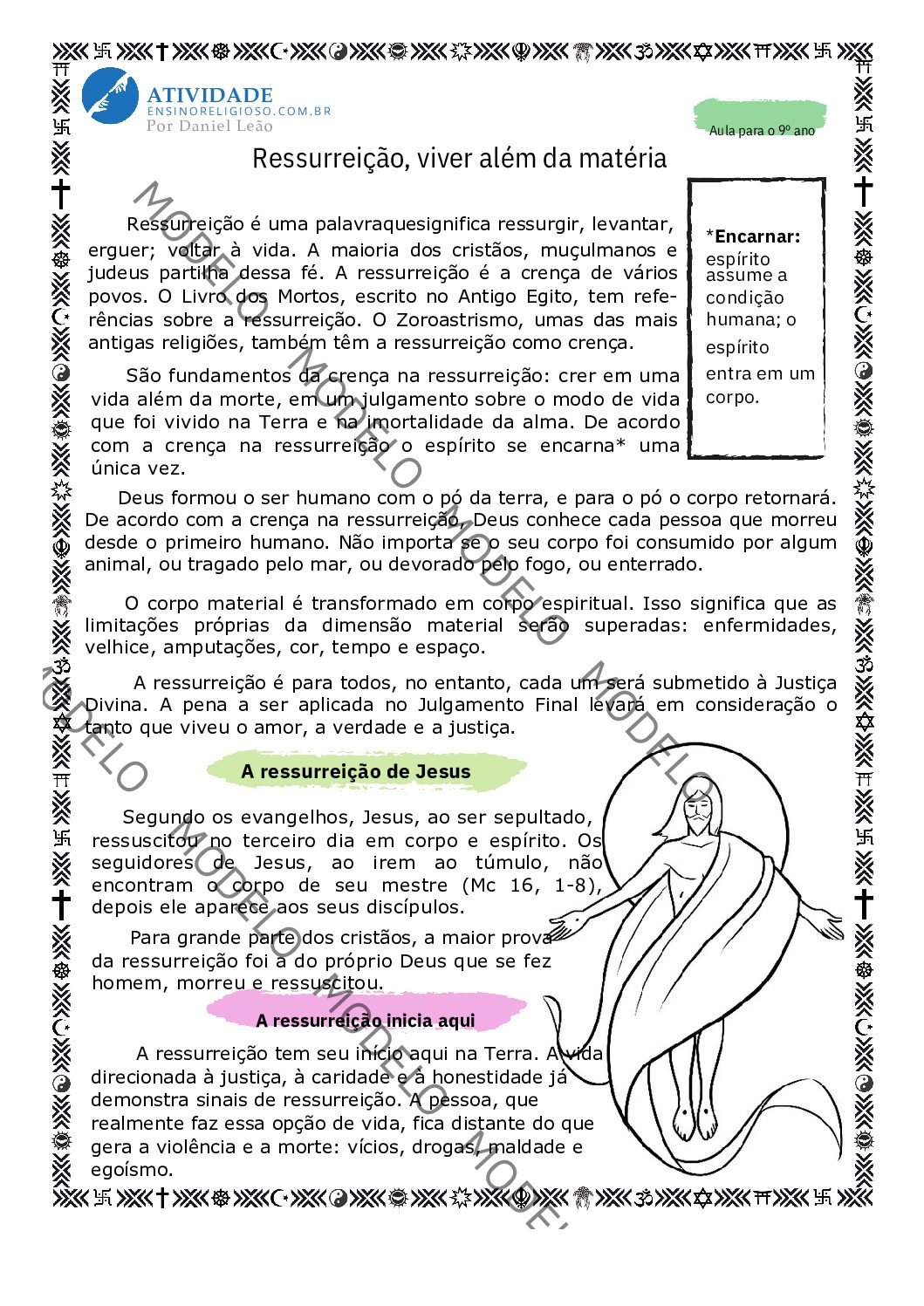 Ressurreição, viver além da matéria