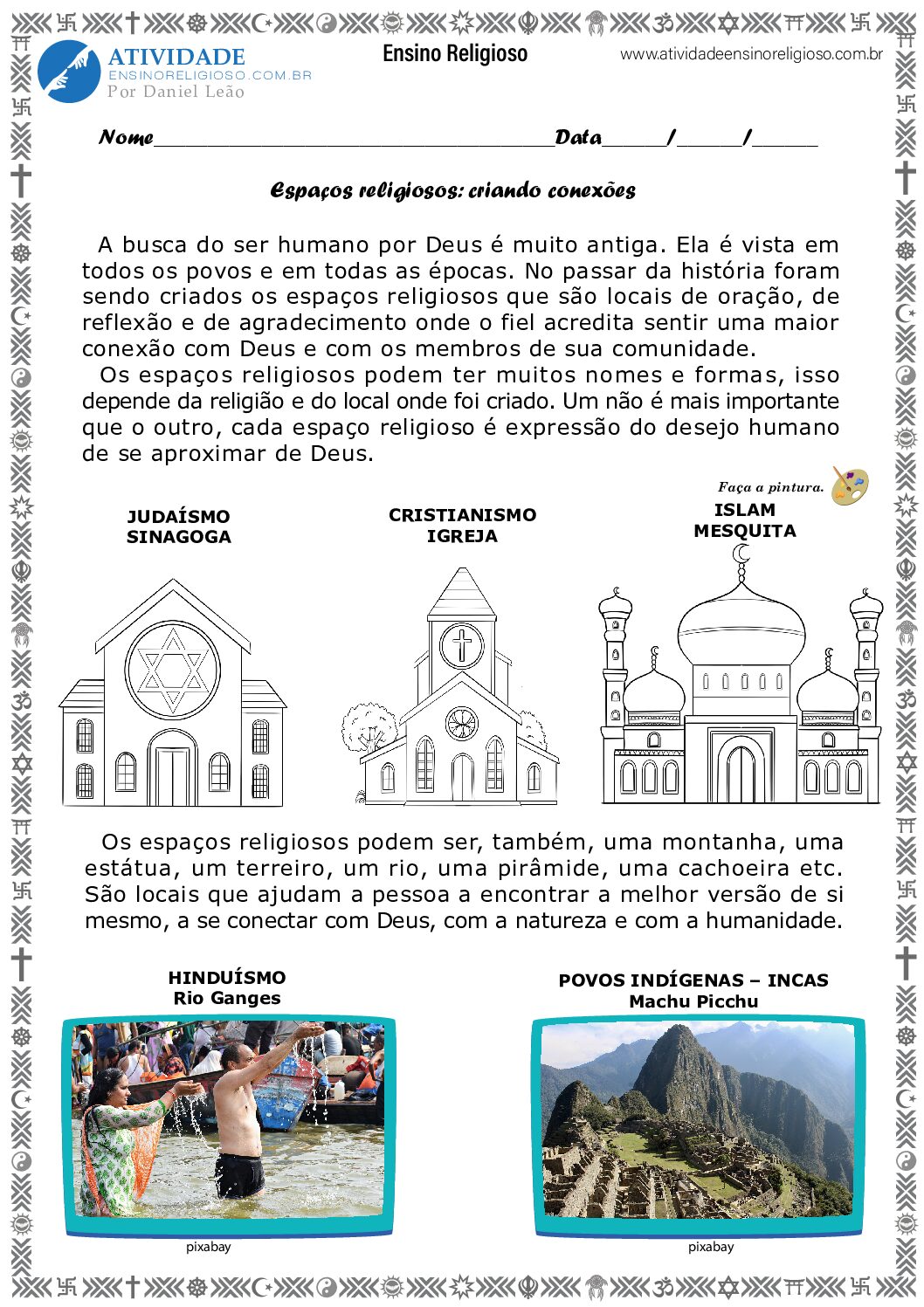 Espaços religiosos: criando conexões (Aula I)