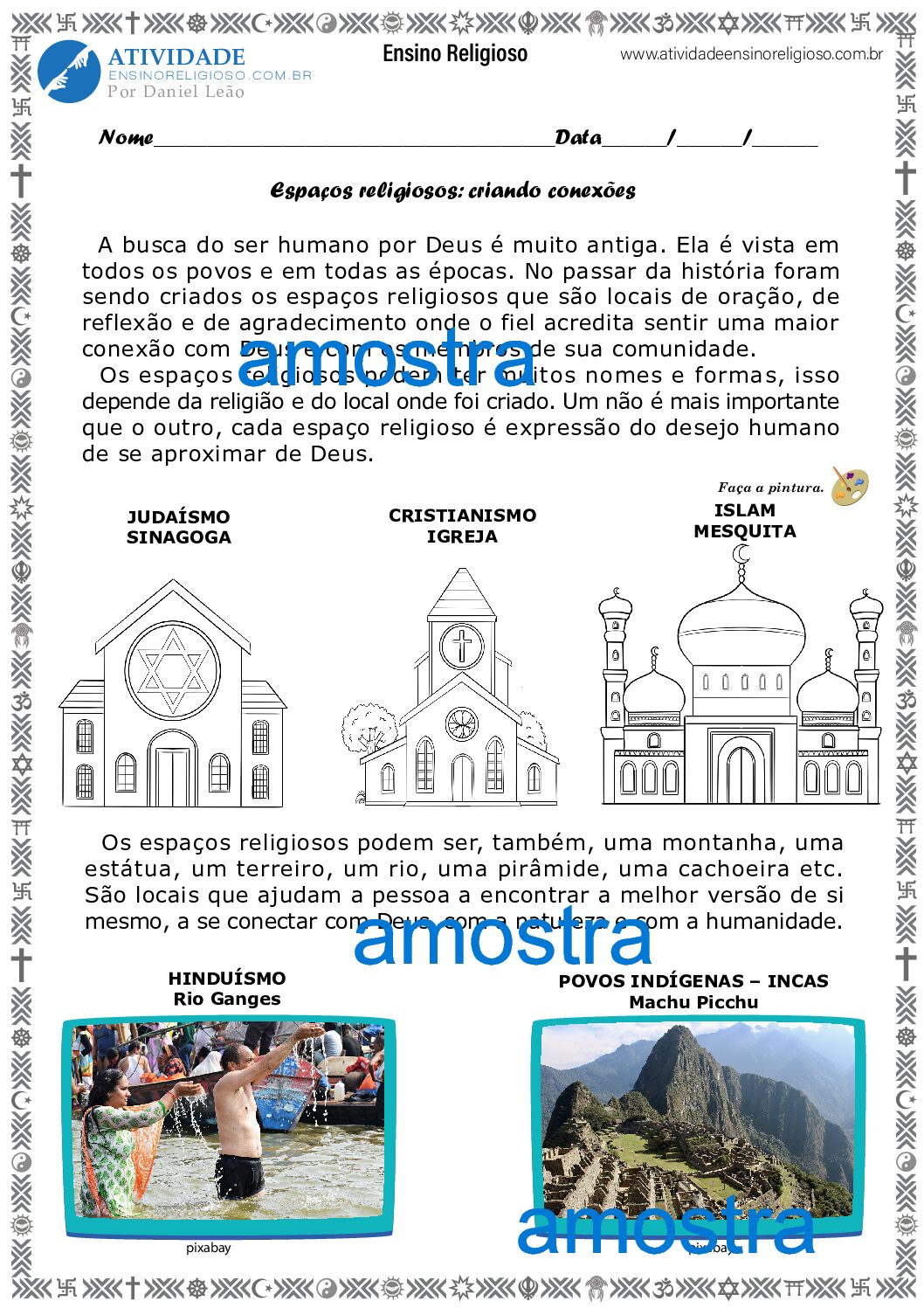 Espaços religiosos: criando conexões (Aula I)