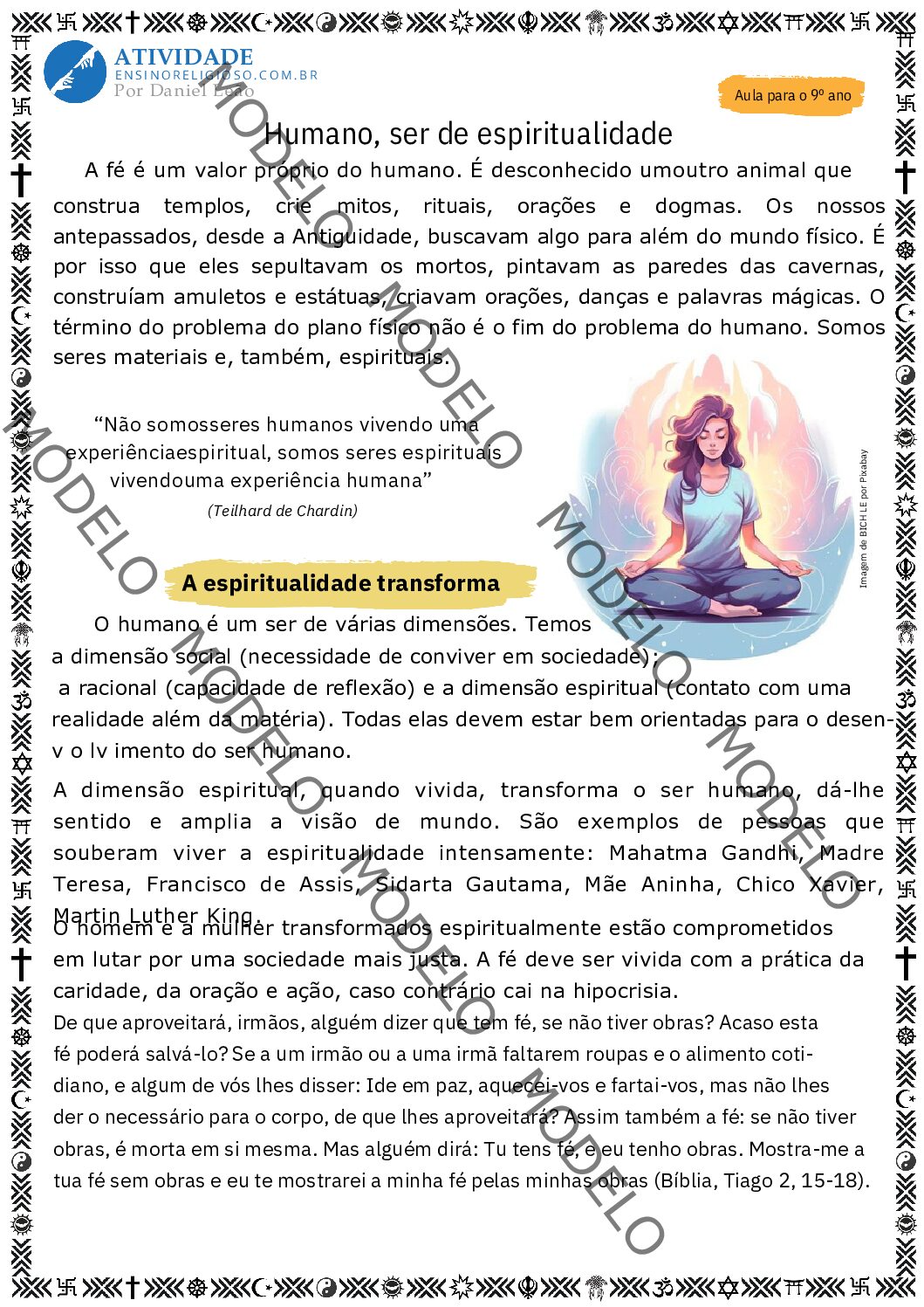 Humano, ser de espiritualidade