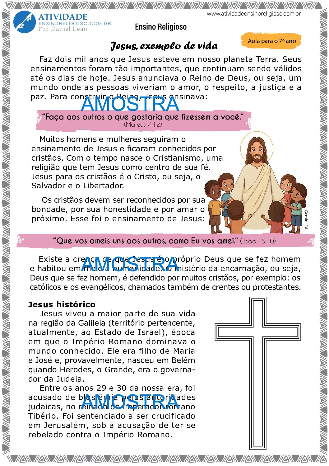 Jesus, exemplo de vida
