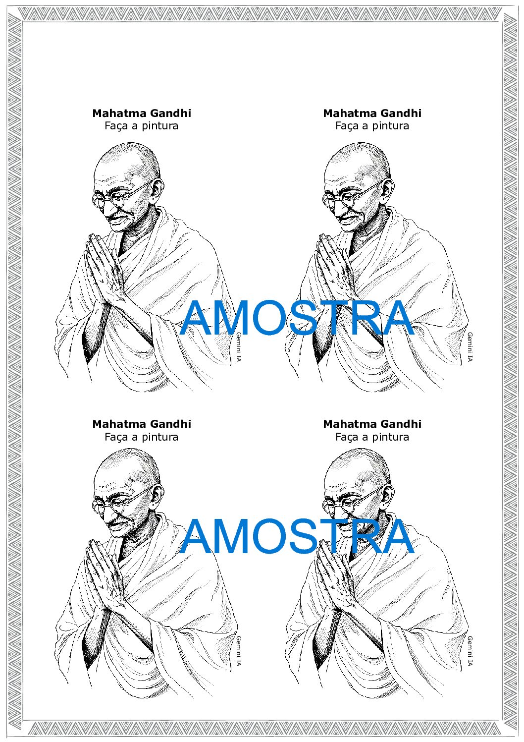 Mahatma Gandhi ensina