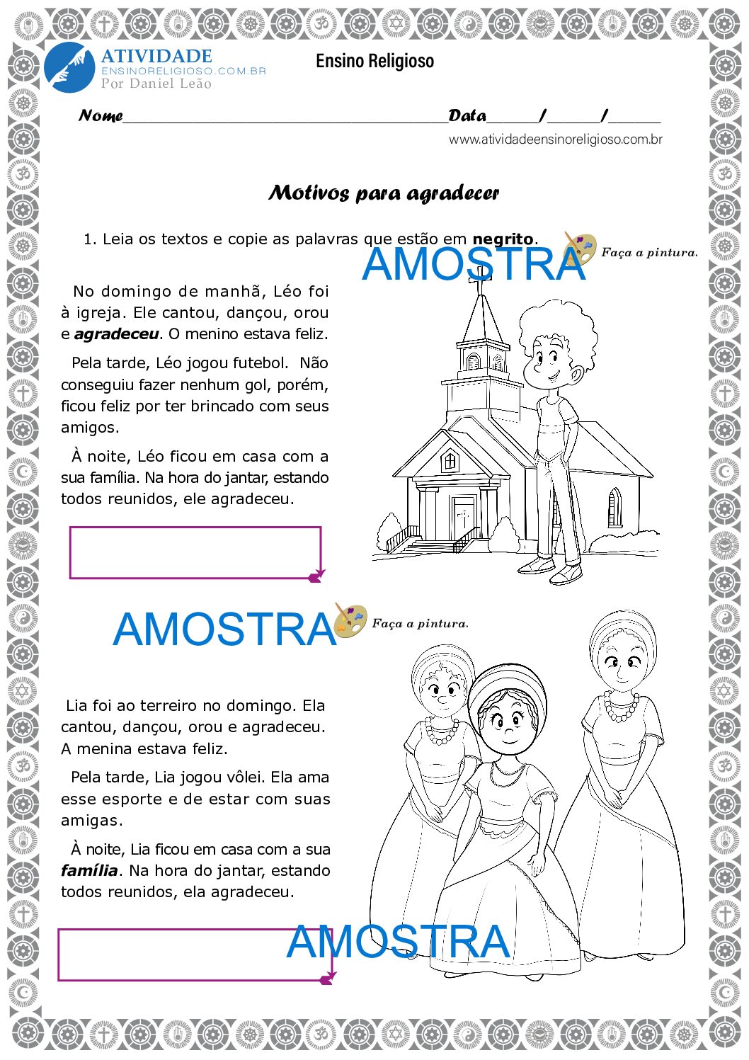 Motivo para agradecer