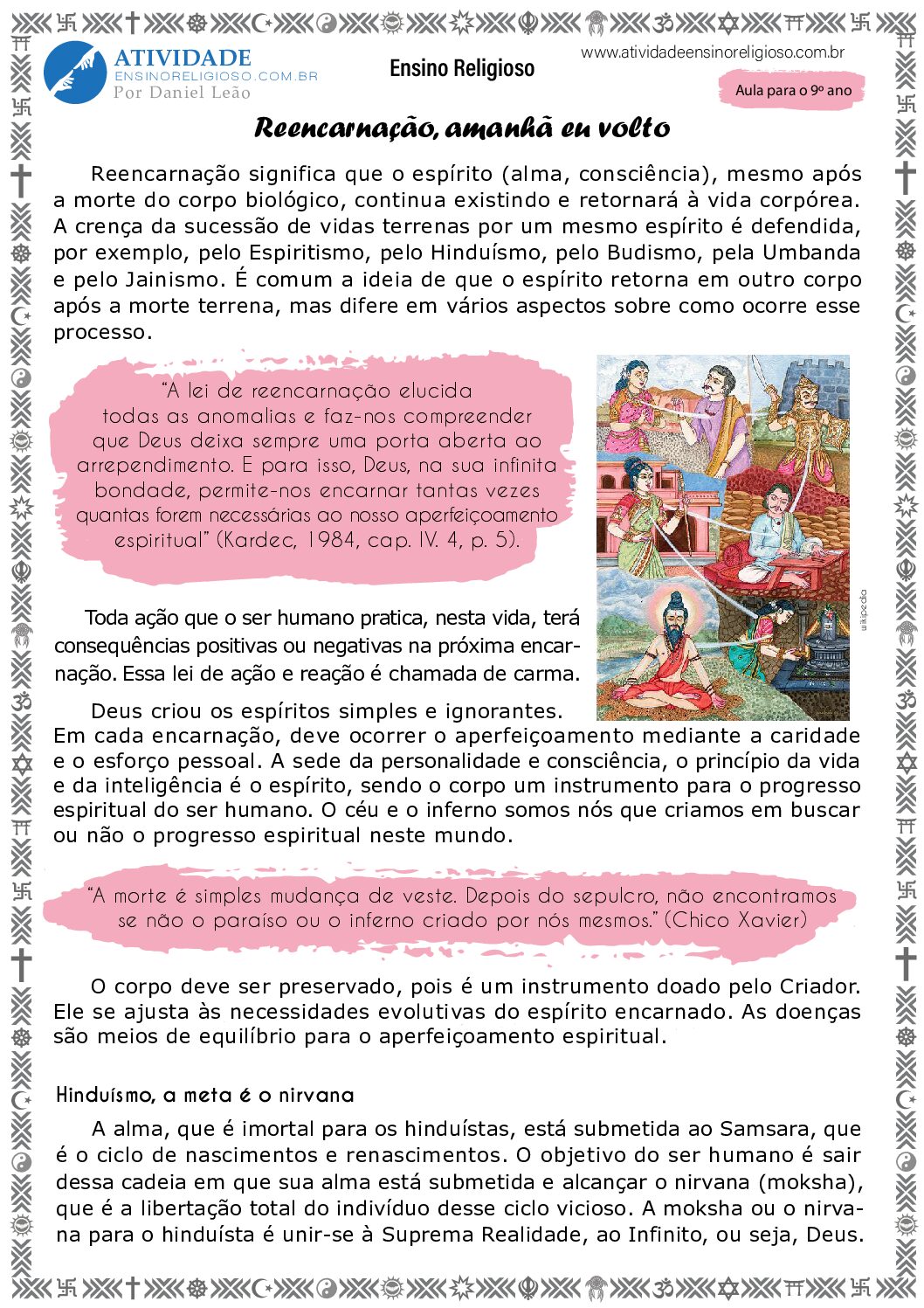 Reencarnação, amanhã eu volto (cópia)